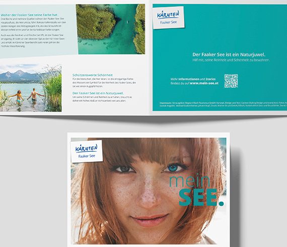 Carmen Dullnig Design Region Villach-Faaker See mein SEE. Kampagne Folder