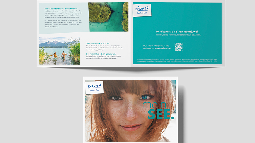 Carmen Dullnig Design Region Villach-Faaker See mein SEE. Kampagne Folder