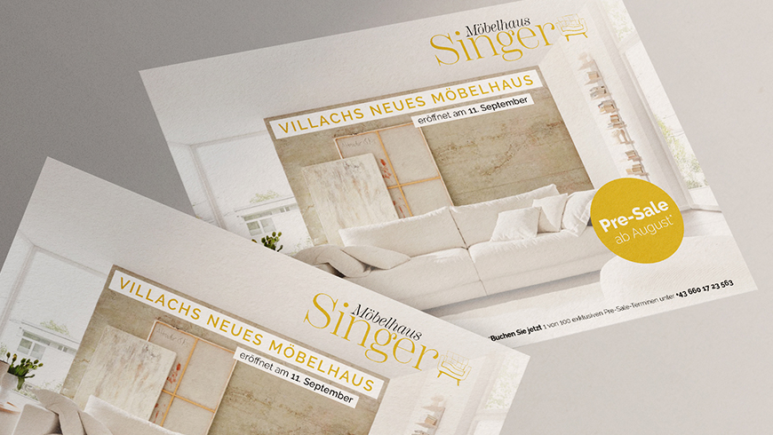 Möbelhaus Singer Inserat Carmen Dullnig Design