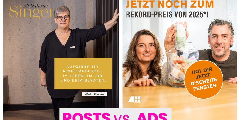 posts vs. ads